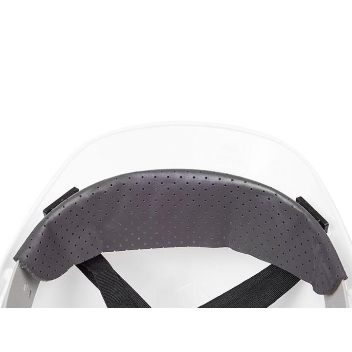 KASK OCHRONNY BIAŁY HDPE, 4-PUNKT. MOCOWANIE, CE