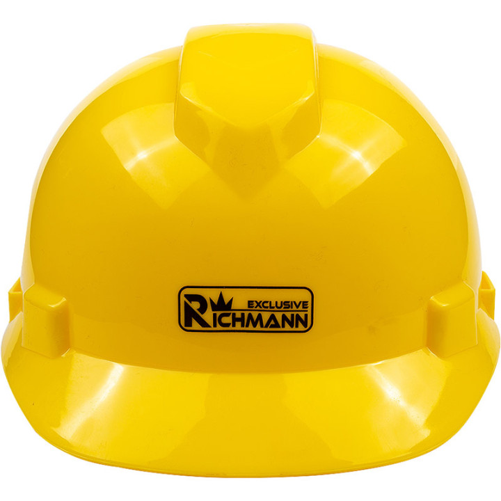 KASK OCHRONNY ŻÓŁTY HDPE, 4-PUNKT. MOCOWANIE, CE