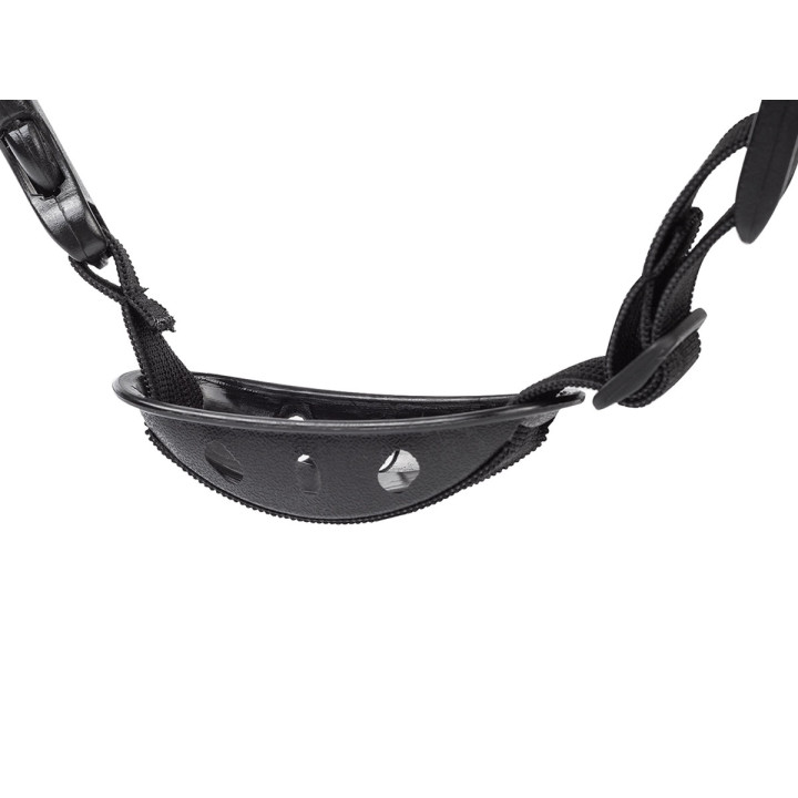 KASK OCHRONNY NIEBIESKI HDPE, 4-PUNKT. MOCOWANIE, CE