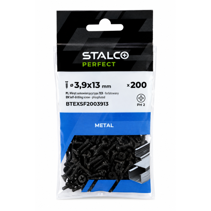 Wkręty TEX do profili STALCO PERFECT 3,9x13 mm PH2 100 szt.