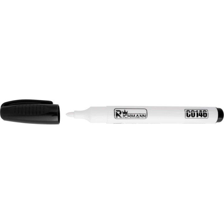 MARKER BUDOWLANY OLEJOWY BIAŁY 2MM PERMANENTNY WODOODPORNY RICHMANN