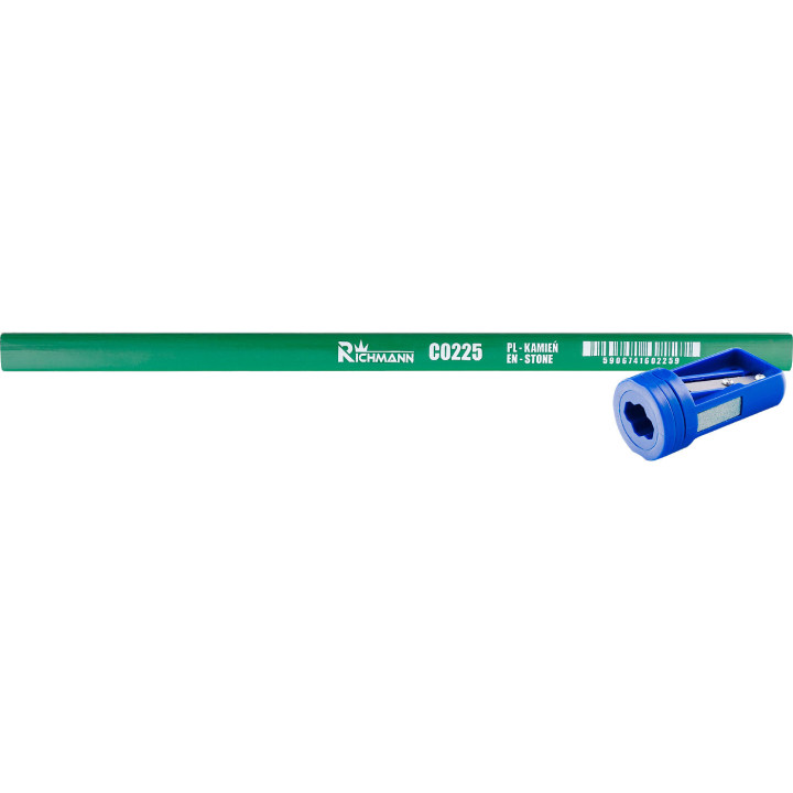 OŁÓWEK KAMIENIARSKI 25CM 3 SZT. + STRUGACZKA