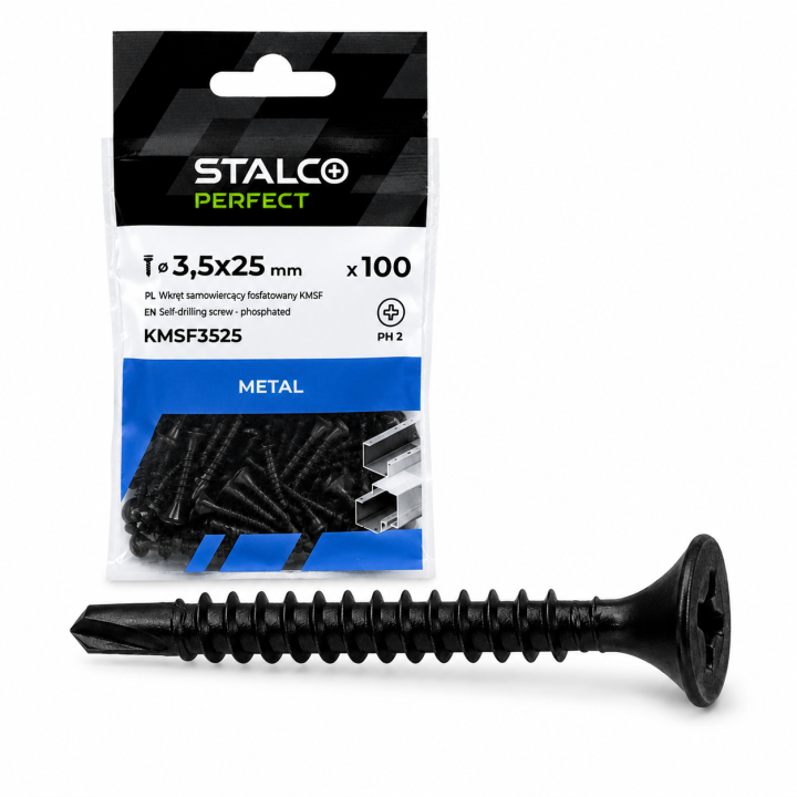 Wkręty samowiercące STALCO KMSF 3,5x25 mm PH2 100 szt.