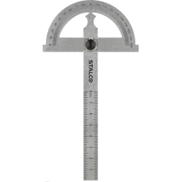 Kątomierz obrotowy STALCO 180° 80 x 120 mm stal nierdzewna
