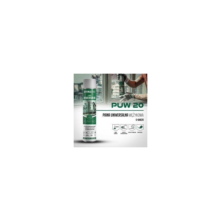 Piana montażowa uniwersalna STALCO 750 ml wężyk niskoprężna szybkoschnąca