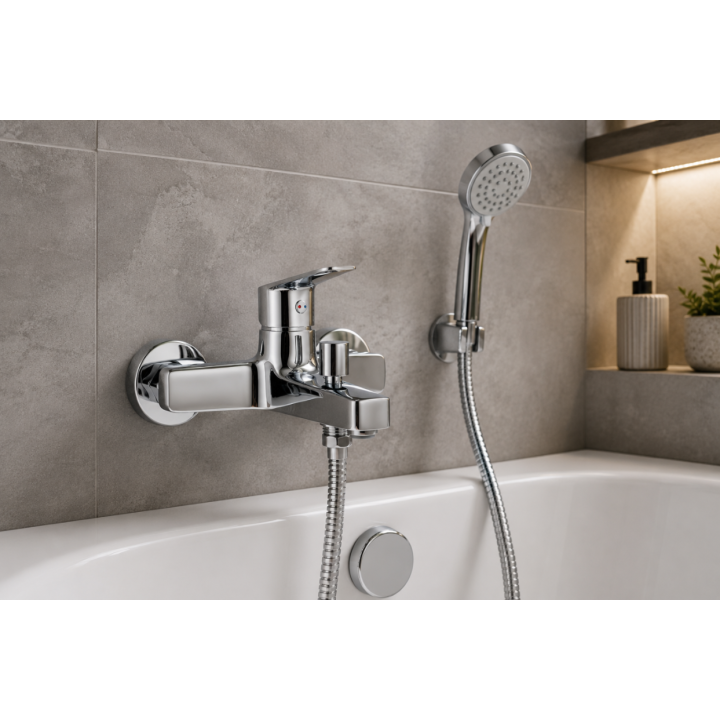 BATERIA WANNOWA ŚCIENNA CHROM BGJ 010M