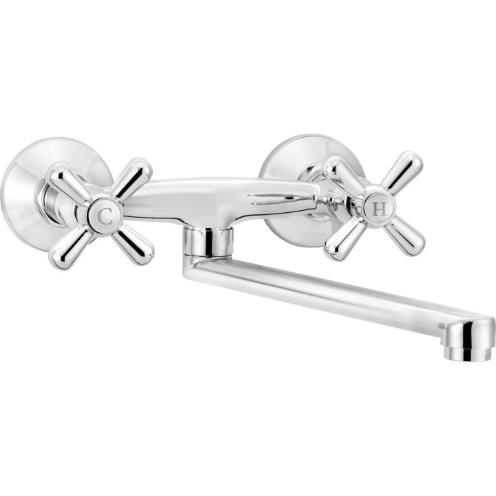 BATERIA KUCHENNA ŚCIENNA OBROTOWA CHROM SYMETRIO BOS 080D