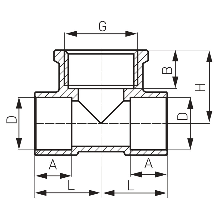 Trójnik przejściowy do wlutowania GW 15 x 1-2"