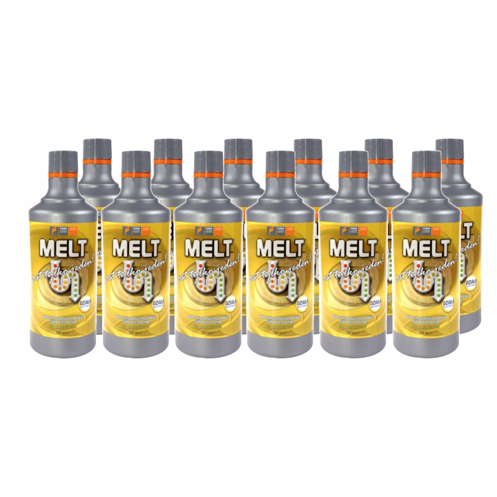 Zestaw 12x Melt do rur płyn do udrażniania kanalizacji Faren butelka 0,75L