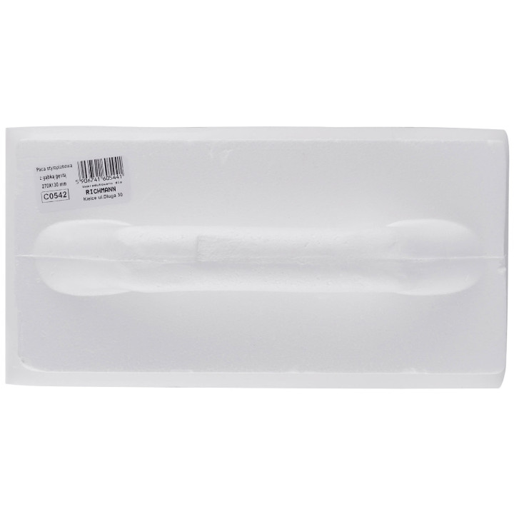 PACA STYROPIANOWA GĄBKA GĘSTA-BIAŁA-DROBNA 270x130 MM