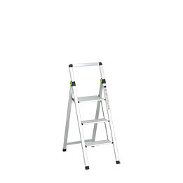 Drabina składana STALCO PERFECT MINI SLIM 3 stopnie 150 kg aluminiowa