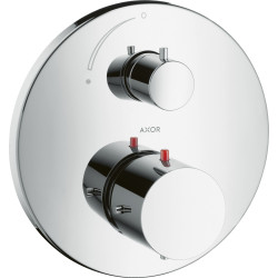 AX Starck Bateria termostatyczna z zaworem odcinającym do 1 odbiornika, podtynkowa, Chrom