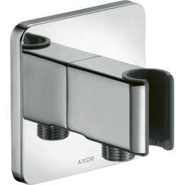 AX ShowerSolutions Przyłącze węża prysznicowego z uchwytem, softsquare, Chrom