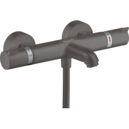 HG Ecostat Comfort Bateria wannowa, termostatyczna, natynkowa, Czarny Chrom Szczotkowany
