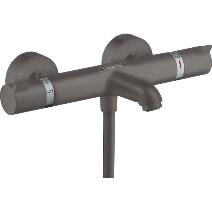HG Ecostat Comfort Bateria wannowa, termostatyczna, natynkowa, Czarny Chrom Szczotkowany