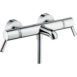 Hansgrohe Ecostat Comfort Bateria wannowa Care z długimi uchwytami, termostatyczna, natynkowa, Chrom