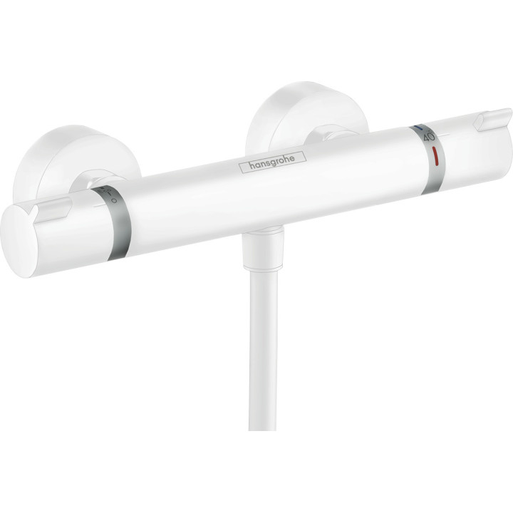 HG Ecostat Comfort Bateria prysznicowa , termostatyczna, natynkowa, Biały Matowy