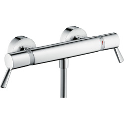 Hansgrohe Ecostat Comfort Bateria prysznicowa Care z długimi uchwytami, termostatyczna, natynkowa, Chrom