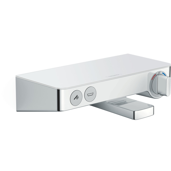 HG ShowerTablet Select Bateria wannowa 300, termostatyczna, natynkowa, Biały/Chrom