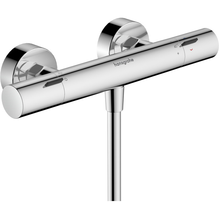 HG Ecostat Fine Bateria prysznicowa, termostatyczna z ograniczeniem temperatury, natynkowa,, Chrom