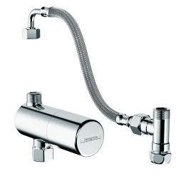 HG Ecostat Termostat pod umywalkę, natynkowy, Chrom