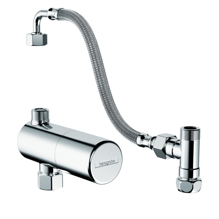 HG Ecostat Termostat pod umywalkę, natynkowy, Chrom