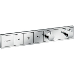 HG RainSelect Bateria termostatyczna do 3 odbiorników, podtynkowa, Chrom