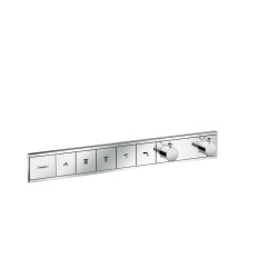 HG RainSelect Bateria termostatyczna do 5 odbiorników, podtynkowa, Chrom