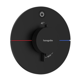 HG ShowerSelect Comfort S Bateria termostatyczna do 1 odbiornika, podtynkowa, Czarny Matowy