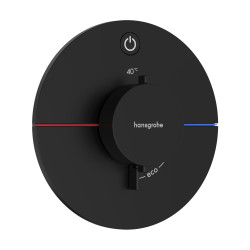 Hansgrohe ShowerSelect Comfort S Bateria termostatyczna do 1 odbiornika, podtynkowa, Czarny Matowy