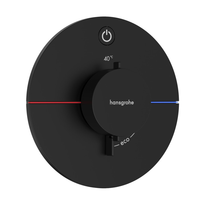 HG ShowerSelect Comfort S Bateria termostatyczna do 1 odbiornika, podtynkowa, Czarny Matowy