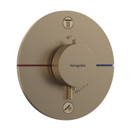 HG ShowerSelect Comfort S Bateria termostatyczna do 2 odbiorników, podtynkowa, Brąz Szczotkowany