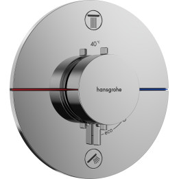 HG ShowerSelect Comfort S Bateria termostatyczna do 2 odbiorników zgodna z normą EN 1717, podtynkowa, Chrom