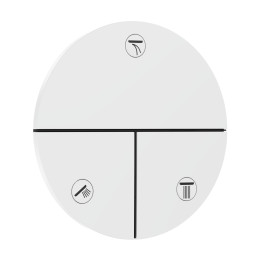 HG ShowerSelect Comfort S Zawór odcinający do 3 odbiorników, podtynkowy, Biały Matowy