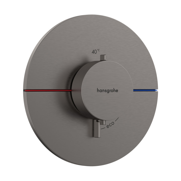 HG ShowerSelect Comfort S Bateria termostatyczna, podtynkowa, Czarny Chrom Szczotkowany