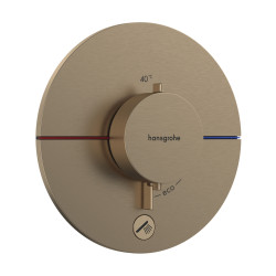 Hansgrohe ShowerSelect Comfort S Bateria termostatyczna do 1 odbiornika z dodatkowym wyjściem, podtynkowa, Brąz Szczotkowany