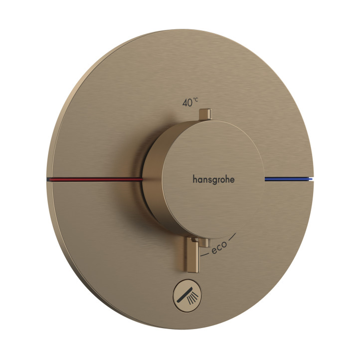 HG ShowerSelect Comfort S Bateria termostatyczna do 1 odbiornika z dodatkowym wyjściem, podtynkowa, Brąz Szczotkowany