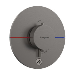 HG ShowerSelect Comfort S Bateria termostatyczna do 1 odbiornika z dodatkowym wyjściem, podtynkowa, Czarny Chrom Szczotkowany
