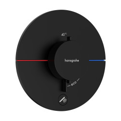 HG ShowerSelect Comfort S Bateria termostatyczna do 1 odbiornika z dodatkowym wyjściem, podtynkowa, Czarny Matowy