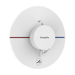 HG ShowerSelect Comfort S Bateria termostatyczna do 1 odbiornika z dodatkowym wyjściem, podtynkowa, Biały Matowy