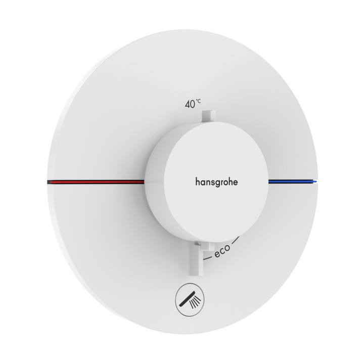 HG ShowerSelect Comfort S Bateria termostatyczna do 1 odbiornika z dodatkowym wyjściem, podtynkowa, Biały Matowy
