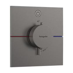 Hansgrohe ShowerSelect Comfort E Bateria termostatyczna do 1 odbiornika, podtynkowa, Czarny Chrom Szczotkowany