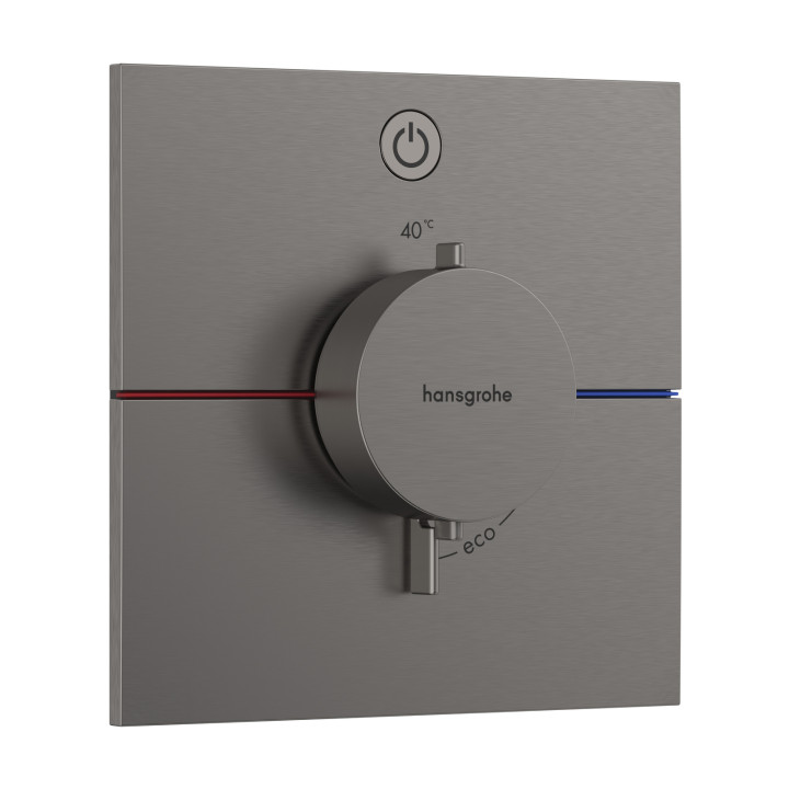 HG ShowerSelect Comfort E Bateria termostatyczna do 1 odbiornika, podtynkowa, Czarny Chrom Szczotkowany