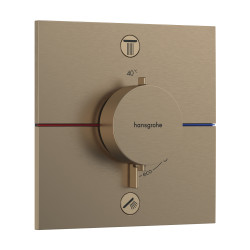HG ShowerSelect Comfort E Bateria termostatyczna do 2 odbiorników, podtynkowa, Brąz Szczotkowany