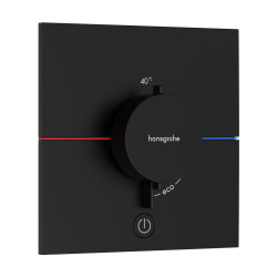 Hansgrohe ShowerSelect Comfort E Zawór odcinający do 3 odbiorników, podtynkowy, Czarny Matowy