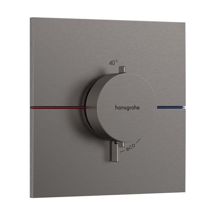 HG ShowerSelect Comfort E Bateria termostatyczna, podtynkowa, Czarny Chrom Szczotkowany