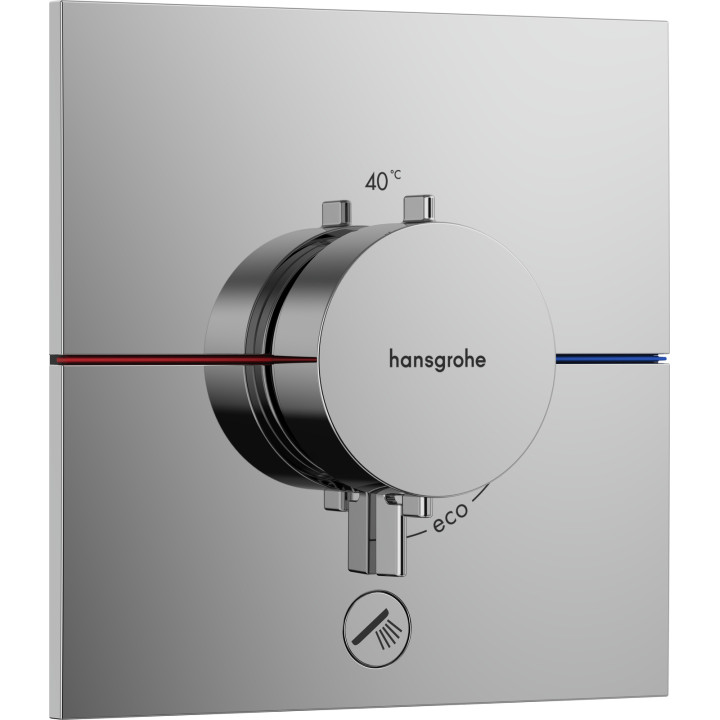 HG ShowerSelect Comfort E Bateria termostatyczna do 1 odbiornika z dodatkowym wyjściem, podtynkowa, Chrom