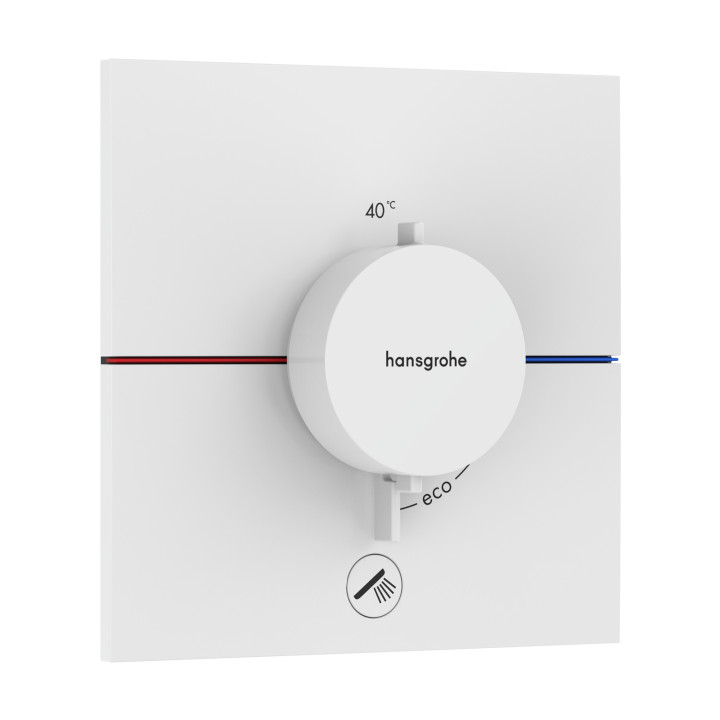 HG ShowerSelect Comfort E Bateria termostatyczna do 1 odbiornika z dodatkowym wyjściem, podtynkowa, Biały Matowy
