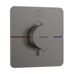 HG ShowerSelect Comfort Q Bateria termostatyczna do 1 odbiornika, podtynkowa, Czarny Chrom Szczotkowany