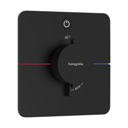 HG ShowerSelect Comfort Q Bateria termostatyczna do 1 odbiornika, podtynkowa, Czarny Matowy